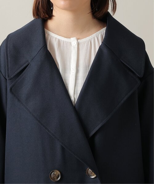 frames RAY CASSIN(フレームスレイカズン)の「ビッグカラーコート(トレンチコート・レディース・ネイビー/イエロー/ベージュ・FREE)」の16枚目の写真