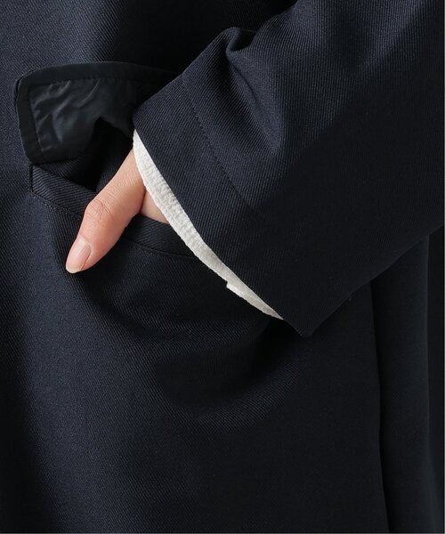 frames RAY CASSIN(フレームスレイカズン)の「ビッグカラーコート(トレンチコート・レディース・ネイビー/イエロー/ベージュ・FREE)」の5枚目の写真