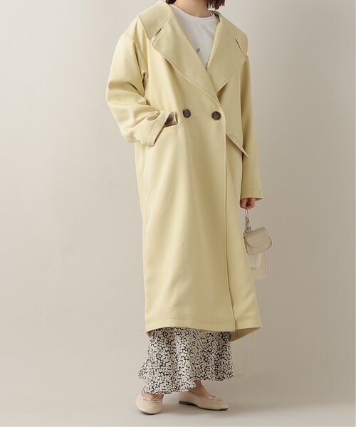 frames RAY CASSIN(フレームスレイカズン)の「ビッグカラーコート(トレンチコート・レディース・ネイビー/イエロー/ベージュ・FREE)」の17枚目の写真