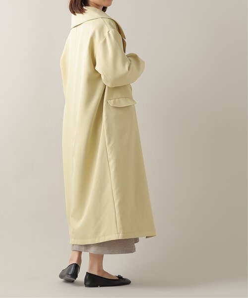 frames RAY CASSIN(フレームスレイカズン)の「ビッグカラーコート(トレンチコート・レディース・ネイビー/イエロー/ベージュ・FREE)」の13枚目の写真