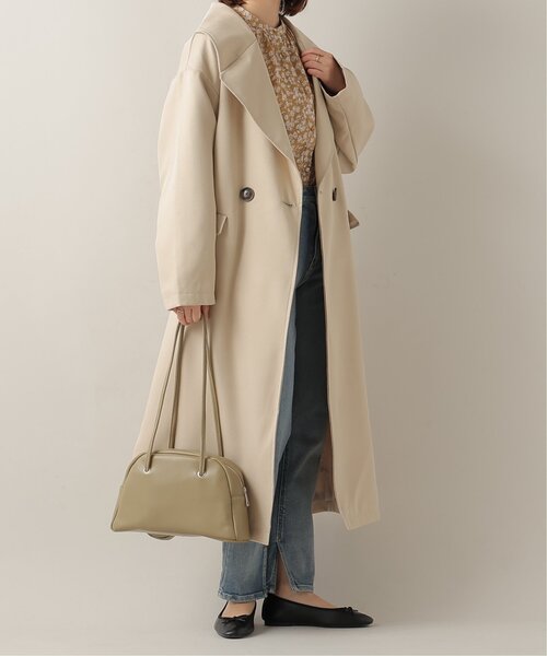 frames RAY CASSIN(フレームスレイカズン)の「ビッグカラーコート(トレンチコート・レディース・ネイビー/イエロー/ベージュ・FREE)」の11枚目の写真