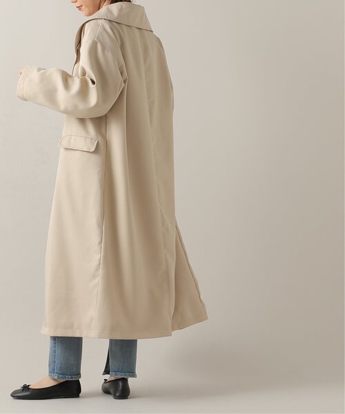 frames RAY CASSIN(フレームスレイカズン)の「ビッグカラーコート(トレンチコート・レディース・ネイビー/イエロー/ベージュ・FREE)」の6枚目の写真