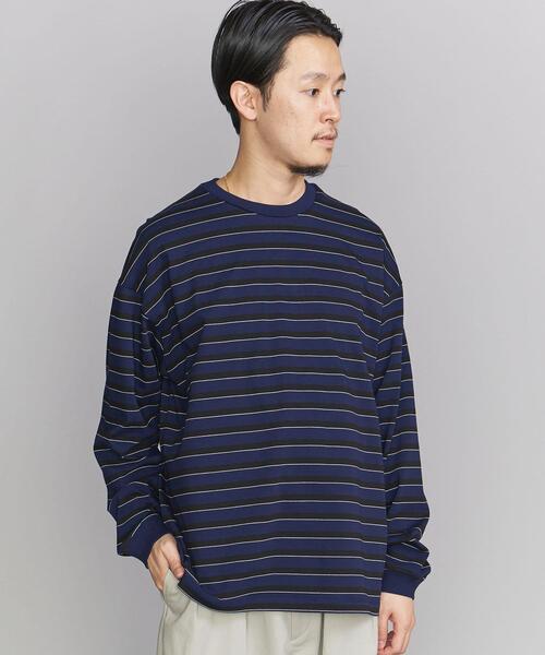 BEAUTY&YOUTH UNITED ARROWS（ビューティーアンドユースユナイテッドアローズ）の「BY ユニバーサル ボーダー クルーネック（Tシャツ/カットソー・メンズ・ホワイト/ブラック/ネイビー・XL/M/L/S）」の3枚目の写真