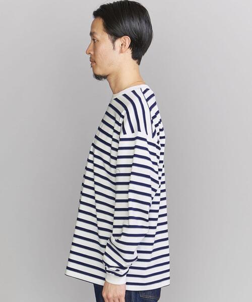 BEAUTY&YOUTH UNITED ARROWS（ビューティーアンドユースユナイテッドアローズ）の「BY ユニバーサル ボーダー クルーネック（Tシャツ/カットソー・メンズ・ホワイト/ブラック/ネイビー・XL/M/L/S）」の5枚目の写真