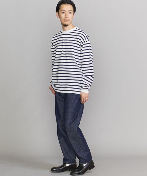 BEAUTY&YOUTH UNITED ARROWS（ビューティーアンドユースユナイテッドアローズ）の「BY ユニバーサル ボーダー クルーネック（Tシャツ/カットソー・メンズ・ホワイト/ブラック/ネイビー・S/M/L/XL）」の10枚目の写真