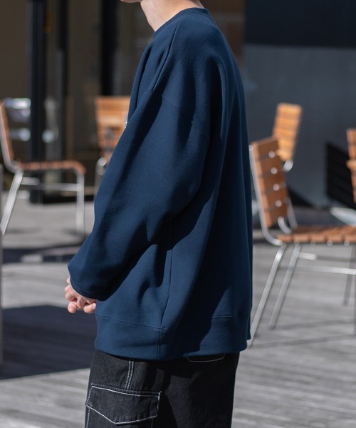 PairPair(ペアペア)の「裏起毛スクール風プルオーバー(ユニセックス)(スウェット・レディース・ネイビー/ブラウン・FREE)」の16枚目の写真