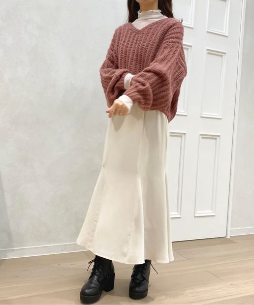 apres jour（アプレジュール）の「キャミ付きシアーインナー【ZOZOTOWN限定アイテム】（Tシャツ/カットソー・レディース・オフホワイト/ブラック・X-LARGE/フリー）」の12枚目の写真