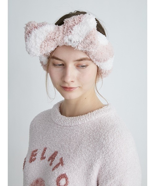 gelato pique（ジェラートピケ）の「ジェラートランダムボーダーヘアバンド（ヘアバンド・レディース・ピンク/ブラウン・FREE）」の5枚目の写真