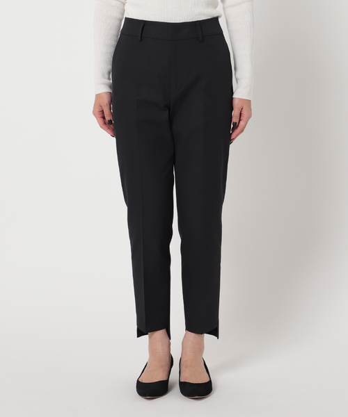 セール】ドライコットンリネンステップヘムパンツ◇（その他