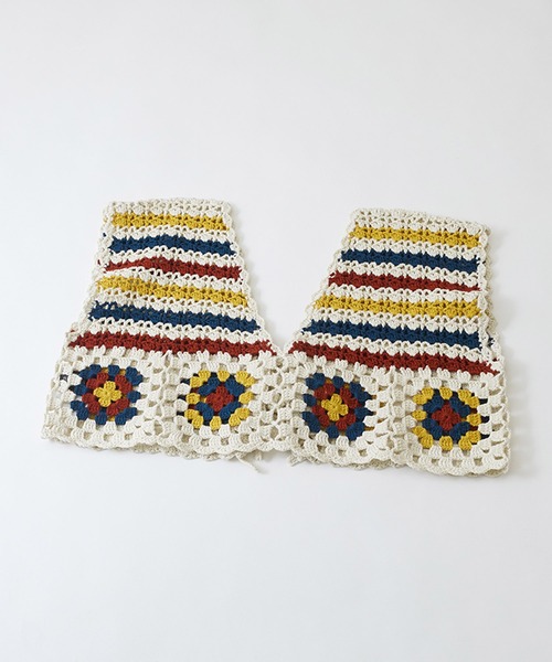 CUBE SUGAR（キューブシュガー）の「カギ針ニット クロシェ 前後着 2Way ベスト（ベスト・レディース・ホワイト/ブラック/ホワイト系その他/ブラック系その他/キャメル・M）」の22枚目の写真