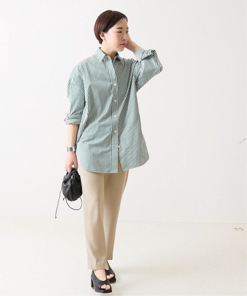 journal standard L'essage（ジャーナルスタンダードレサージュ）の「ダブルクロスジョガーパンツ◆（その他パンツ・レディース・ブルー/ベージュ/ブラック・FREE）」の4枚目の写真