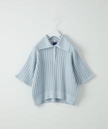 CITEN | ＜CITEN（シテン）＞シア―クロシェビッグカラーポロニット(ニット/セーター)