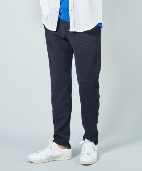 TETE HOMME（テットオム）の「タックジャガードイージーパンツ（デニムパンツ・メンズ・ブラック/ネイビー・MEDIUM/LARGE/X-LARGE）」の4枚目の写真