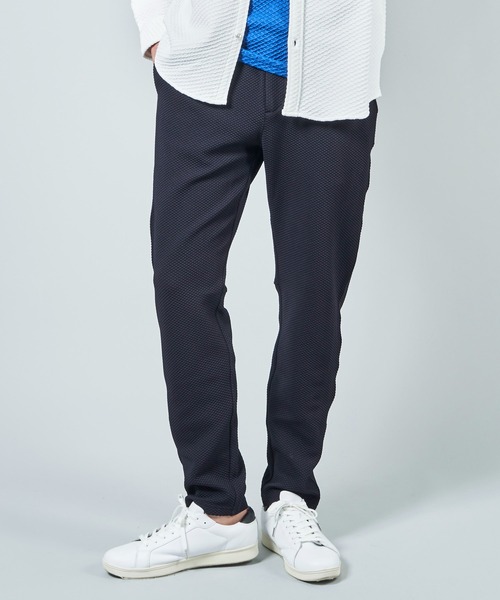TETE HOMME（テットオム）の「タックジャガードイージーパンツ（デニムパンツ・メンズ・ブラック/ネイビー・MEDIUM/LARGE/X-LARGE）」の5枚目の写真