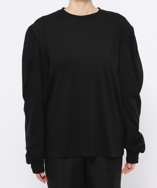 PAGEBOY（ページボーイ）の「マトンスリーブプルオーバー（Tシャツ/カットソー・レディース・ブラック/オフホワイト/ブルー/グリーン/グレイッシュベージュ・FREE）」の18枚目の写真