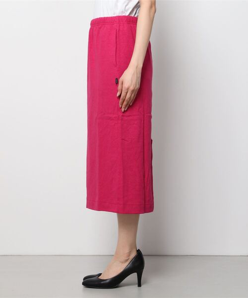 MANASTASH(マナスタッシュ)の「MANASTASH/マナスタッシュ HEMP SLIT SKIRT ヘンプスリットスカート(スカート・レディース・ブラック/ピンク/ナチュラル・MEDIUM)」の5枚目の写真
