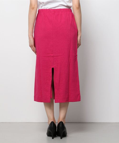 MANASTASH(マナスタッシュ)の「MANASTASH/マナスタッシュ HEMP SLIT SKIRT ヘンプスリットスカート(スカート・レディース・ブラック/ピンク/ナチュラル・MEDIUM)」の4枚目の写真
