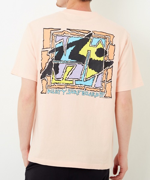 RUSTY(ラスティ)の「【RUSTY:ラスティー】バックプリントTシャツ(Tシャツ/カットソー・メンズ・ブラック/ピンク/ホワイト・MEDIUM/LARGE/X-LARGE)」の15枚目の写真