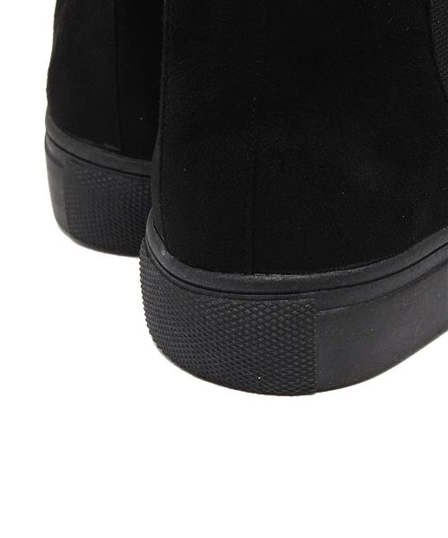 GIORDANO（ジョルダーノ）の「[GIORDANO]ハイカットスリッポンスニーカー（スニーカー・レディース・ブラック/グレー・MEDIUM/LARGE）」の4枚目の写真