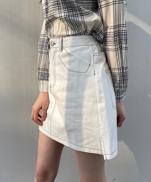 titty＆Co. PETIT（ティティアンドコープティ）の「【titty&Co.PETIT】ステッチツイルスカパン（スカート・レディース・ブラック系1/ブラック系2/ホワイト・SMALL/MEDIUM）」の8枚目の写真