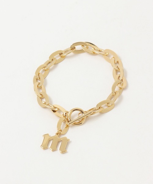 PBLIM（ページボーイリム）の「【PAGEBOYLIM】イニシャルブレス（ブレスレット・レディース・シルバー/ゴールド・FREE）」の4枚目の写真