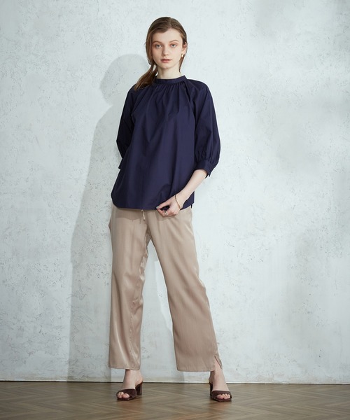 LE SOUK HOLIDAY(ルスークホリデー)の「サテンワイドイージーパンツ(その他パンツ・レディース・ブラック/チャコール/ベージュ/ネイビー・M/L)」の21枚目の写真