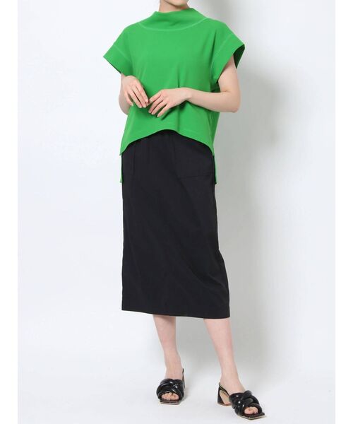 ELENDEEK(エレンディーク)の「イージーストレートスカート(スカート・レディース・ブラック/カーキ/ライム・01/02)」の21枚目の写真