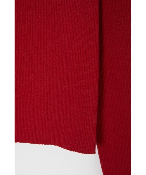 MOUSSY（マウジー）の「CROPPED BUTTON UP KNIT カーディガン（カーディガン/ボレロ・レディース・キナリ/ネイビー/バーガンディー・FREE）」の9枚目の写真