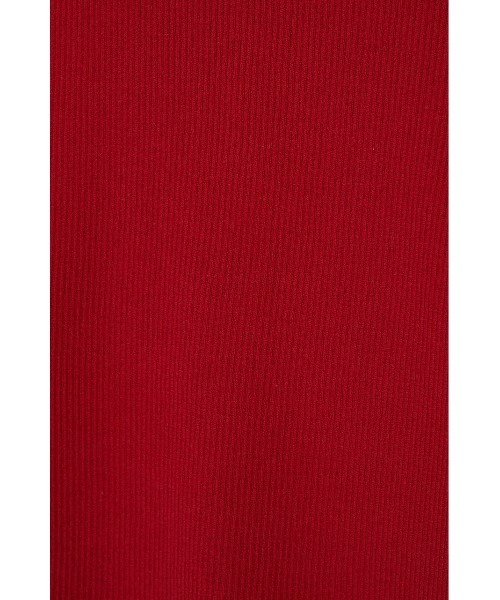 MOUSSY（マウジー）の「CROPPED BUTTON UP KNIT カーディガン（カーディガン/ボレロ・レディース・キナリ/ネイビー/バーガンディー・FREE）」の10枚目の写真