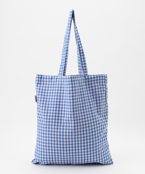 Ray BEAMS(レイビームス)の「Talented Totes / ギンガムチェック リバーシブル トートバッグ(トートバッグ・レディース・ピンク/ブルー・ONE SIZE)」の4枚目の写真