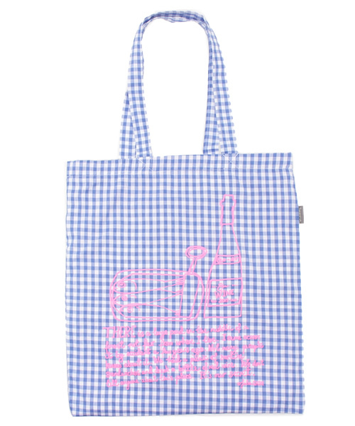 Ray BEAMS(レイビームス)の「Talented Totes / ギンガムチェック リバーシブル トートバッグ(トートバッグ・レディース・ピンク/ブルー・ONE SIZE)」の1枚目の写真
