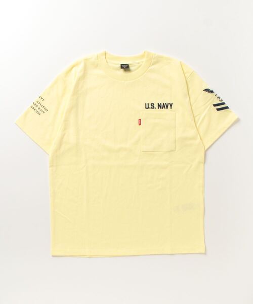AVIREX（アヴィレックス）の「半袖 ネイバル ポケット Tシャツ / S/S NAVAL POCKET T-SHIRT / アヴィレックス / AVIREX（Tシャツ/カットソー・メンズ・ネイビー/オリーブ/オフホワイト/ピンク/その他10・LARGE/XX-LARGE/X-LARGE/MEDIUM/XL/2XL/M/L）」の5枚目の写真
