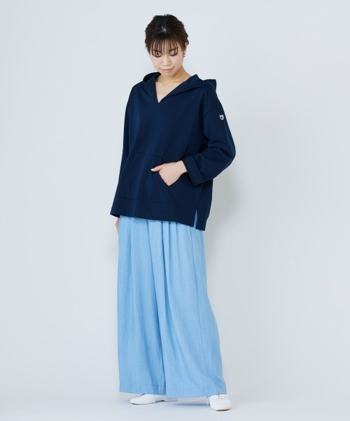 マリンフランセーズ ワイドパンツ リネンレーヨン NIMES nestrobe LA MARINE FRANCAISE（マリン フランセーズ）の「セミワイド