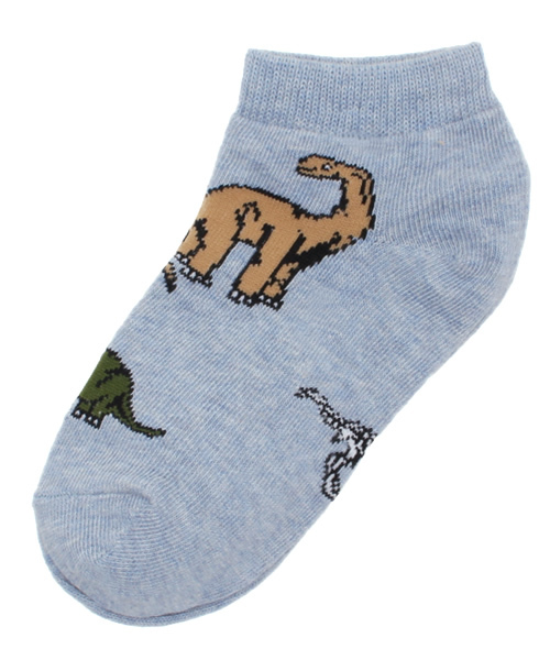 SHIPS(シップス)の「Jefferies Socks:ダイナソー ローカット ソックス③(ソックス/靴下・キッズ・ライトグレー/オリーブ/ブルー・X-SMALL/SMALL/MEDIUM)」の3枚目の写真