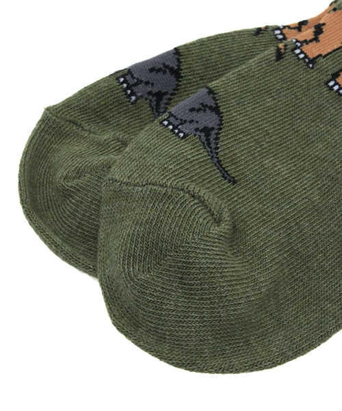 SHIPS(シップス)の「Jefferies Socks:ダイナソー ローカット ソックス③(ソックス/靴下・キッズ・ライトグレー/オリーブ/ブルー・X-SMALL/SMALL/MEDIUM)」の5枚目の写真