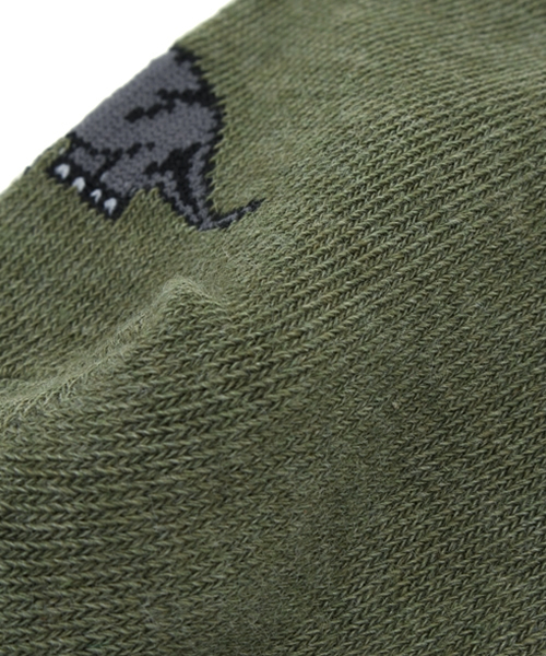 SHIPS(シップス)の「Jefferies Socks:ダイナソー ローカット ソックス③(ソックス/靴下・キッズ・ライトグレー/オリーブ/ブルー・X-SMALL/SMALL/MEDIUM)」の6枚目の写真