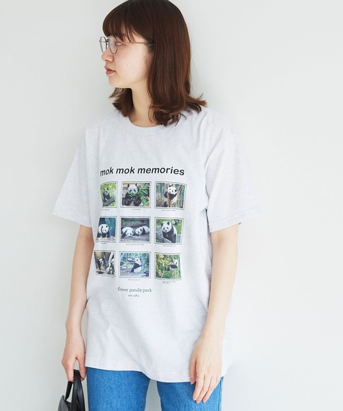 fig Ｌondon（フィグロンドン）の「mok mok memories　Tshirt（Tシャツ/カットソー・レディース・アッシュグレー・FREE）」の12枚目の写真