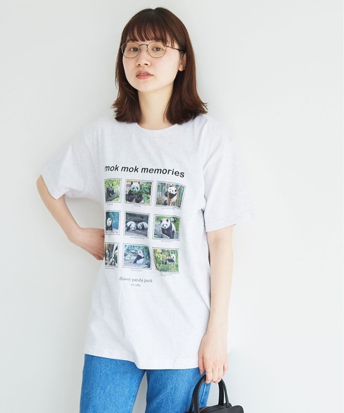 fig Ｌondon（フィグロンドン）の「mok mok memories　Tshirt（Tシャツ/カットソー・レディース・アッシュグレー・FREE）」の5枚目の写真