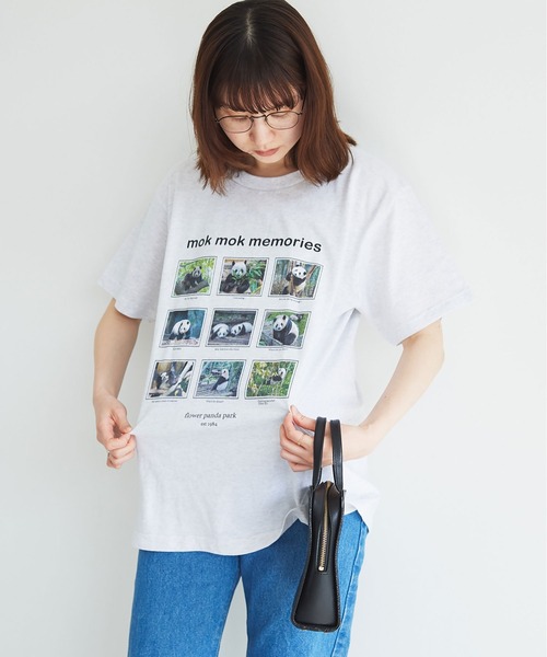 fig Ｌondon（フィグロンドン）の「mok mok memories　Tshirt（Tシャツ/カットソー・レディース・アッシュグレー・FREE）」の9枚目の写真