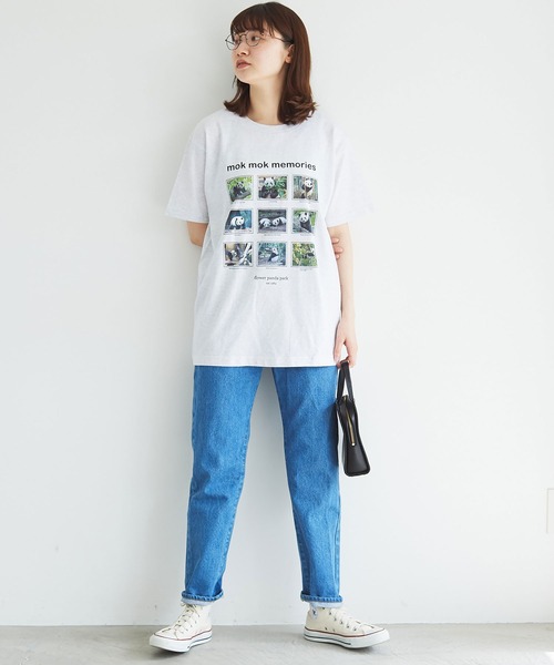 fig Ｌondon（フィグロンドン）の「mok mok memories　Tshirt（Tシャツ/カットソー・レディース・アッシュグレー・FREE）」の3枚目の写真