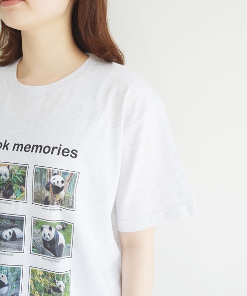 fig Ｌondon（フィグロンドン）の「mok mok memories　Tshirt（Tシャツ/カットソー・レディース・アッシュグレー・FREE）」の4枚目の写真