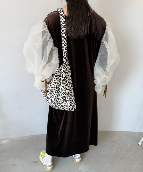 シースルーボリュームパフドレス【SANSeLF】sanw22a009（ドレス