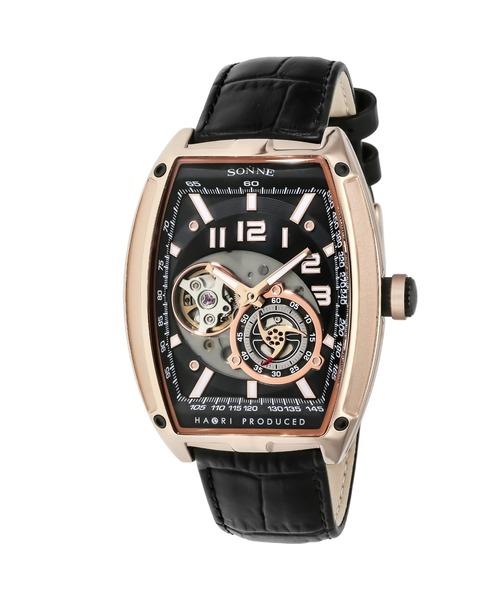 SONNE(ゾンネ)の「SONNE/ゾンネ×ハオリ N029 腕時計 N029PGBK メンズ(アナログ腕時計・メンズ・ブラック・FREE)」の8枚目の写真