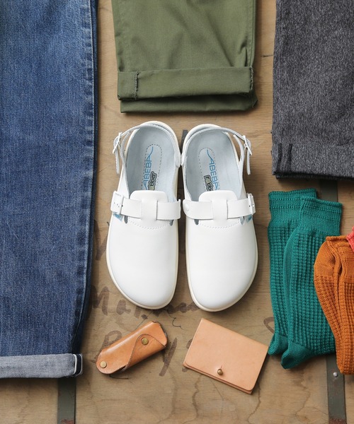 実物新品デッドストックドイツABEBA社製レザークロッグメディカルスタッフサンダル