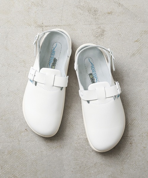 実物新品デッドストックドイツABEBA社製レザークロッグメディカルスタッフサンダル