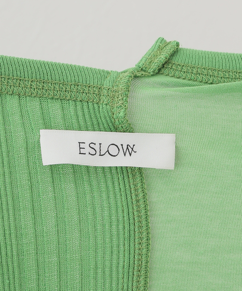 SLOBE IENA(スローブイエナ)の「【ESLOW/エスロー】 COMBINATION タンクトップ(Tシャツ/カットソー・レディース・ブラック/グリーン・FREE)」の20枚目の写真