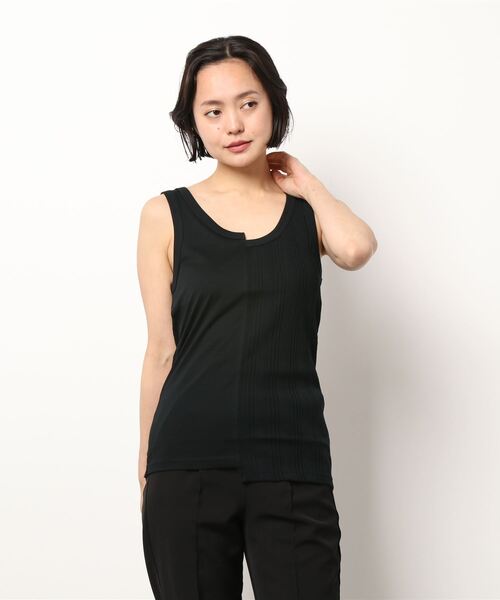 SLOBE IENA(スローブイエナ)の「【ESLOW/エスロー】 COMBINATION タンクトップ(Tシャツ/カットソー・レディース・ブラック/グリーン・FREE)」の10枚目の写真