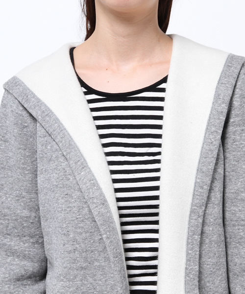 ROSE BUD（ローズバッド）の「S-LC-15101 HOODED GOWN COAT（その他アウター・レディース・ミックスグレー/オートミール・ONE SIZE）」の8枚目の写真