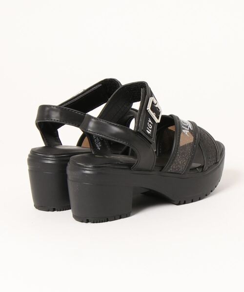 algy（アルジー）の「ALGY アルジー キッズ 厚底クロスストラップサンダル【軽量】 3027（サンダル・キッズ・ブラック/ホワイト・22.0cm/21.0cm/24.0cm/23.0cm/20.0cm/19.0cm）」の4枚目の写真