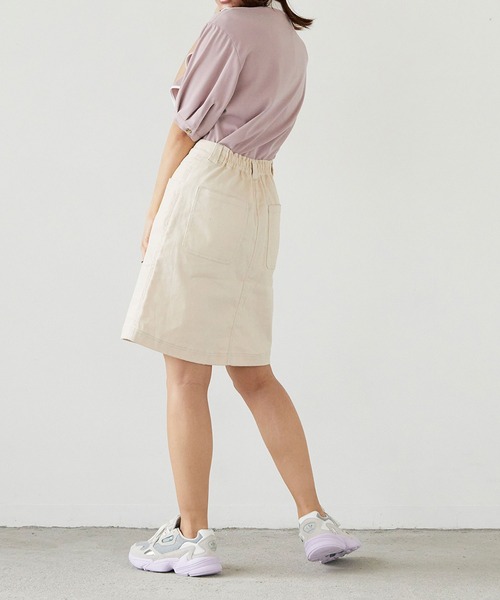 179/WG（イチナナキュウダブルジー）の「台形スカート（スカート・レディース・ブラック/ブルー/オフホワイト・MEDIUM）」の16枚目の写真